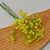 Flor de Simulación Gipsófila Decoración de Boda Nupcial Ramo de Flores para Sostener Pegamento Suave Mini Fresco Individual Gipsófila