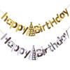 Chapéu de Aniversário com Banner de Folha Dourada Integrado para Decoração do Primeiro Aniversário do Bebê, Atacado Personalizado Modelo Novo