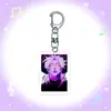 Chaveiro Acrílico Anime Kpop Demon Slayer Grupo Feminino Mercadoria Gaza Masculino Fantasma Chaveiro de Mochila