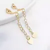 Cor Forte Que Mantém O Banho De Cobre Dourado Estrela De Cinco Pontas Coração Corrente De Cauda Corrente De Extensão Acessórios Para Joias DIY Pulseira Colar Materiais Artesanais