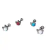 Uña de diente interior cabeza de gato uña de labio uña de hueso de oreja barniz para hornear titanio brillante acero transfronterizo Europa y Estados Unidos perforación accesorios de Yiwu joyería