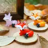 Enfeites de Novo Estilo, Enfeites Criativos para Casa, Enfeites de Raposa de Desenho Animado, Enfeites de Artesanato em Vidro, Decorações para Mesa de Escritório