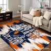 Alfombrilla de Suelo Estilo Deportivo Retro Americano Transfronteriza de Amazon Alfombrilla de Pie de Felpa de Cristal de Dibujos Animados Alfombrilla de Cama de Imitación de Cachemira para Dormitorio