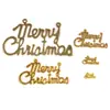 Decoração de Natal Pendente Feliz Natal Topo de Árvore de Natal Pingente Acessórios de Decoração DIY Ouro Prata