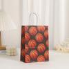 Bolso de regalo impresión de baloncesto bolsa de regalo bolsa de embalaje de cumpleaños bolsa de papel Kraft bolsa de compras para llevar al por mayor