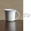 Taza de Cerámica Miyanyan con Esmalte Gris de Planta Simple, Taza de Té Cerámica para el Hogar, Taza de Café Personal, Vaso de Agua para Oficina