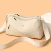 Bolso Cruzado Ligero y Cómodo de Múltiples Capas Casual Nuevo para Mujer, Bolso Cuadrado Pequeño Simple y Versátil, Bolso de Hombro Resistente al Desgaste Estilo Coreano Street