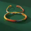 Nuevo brazalete colorido tejido a mano para el Festival del Bote del Dragón zongzi hilo de cinco colores mano hilo de cinco colores bebé estilo antiguo cuerda de mano
