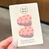 Pinza para el pelo de cuadros con forma de corazón para niñas, Pinza lateral para la frente, Organizador de pelo para la parte trasera de la cabeza, Pasador mágico, Accesorio para el pelo