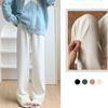 Pantalones de nube de siete colores para mujer primavera y verano nuevos estilo coreano casual drapeados rectos de pierna ancha cintura alta estrechos casuales pantalones tipo burbuja