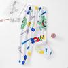 Pantalones de pijama de franela gruesos y encriptados para niños de Otoño e Invierno, Pantalones de casa de dibujos animados para niño, Pantalones cálidos con forro de forro polar de coral para bebé