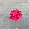 Ramo de simulación de 5 hortensias sin hojas, flores artificiales para boda, bricolaje, decoración, flores de seda para carretera, comercio exterior, simulación transfronteriza de hortensias.