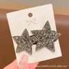 Grampo de Cabelo Lateral Vazado Estrela Pentagonal Nuvem com Strass Simples BB Clip Grampo para Cabelo Quebrado na Parte de Trás Grampo para Franja Grampo de Cabelo