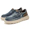 Zapatos Casuales de Tela para Hombre Moda Versátil para Viajes al Aire Libre Zapatos de Tela de Mezclilla Zapatos Perezosos Slip-on de Moda