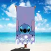 Toalla de playa estampada de Año Nuevo con puntadas, toalla de natación para niños, toalla de baño, toalla de microfibra ultrafina