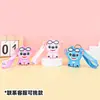 Bolsa de almacenamiento para auriculares de silicona con personaje Stitch para cruzar fronteras, llavero colgante, monedero infantil, llavero, personalización