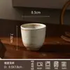 Louças Cerâmicas Rústicas Estilo Wabi-Sabi para Hotéis e Pousadas, Tigelas de Arroz e Conjuntos de Xícaras de Chá Vintage, Conjuntos Personalizados de Tigelas, Pratos e Colheres para Uso Doméstico
