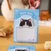Notas Adhesivas de Gato Lindo Etiquetas para Notas de Estudiante Pegatinas Dibujo Animado Memo Marcadores de Memo de Oficina Pequeño Cuaderno Bloc de Notas