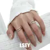 Anillo Serpiente Brillante de Plata Esterlina, Original S925 Estilo Minimalista, Anillo Abierto Versátil de Lujo Ligero, Joyería de Plata al por Mayor