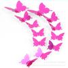AliExpress Amazon 12 espejo estéreo mariposa espejo PVC mariposa 3D decoración sala de estar se puede fijar embalaje