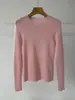 [BIELLA Alemán] Suéter de punto grueso, encriptado, sin costuras de 48 puntos, 100% lana, cuello redondo para mujer, nueva colección otoño/invierno