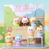 Nueva caja ciega de oso roncando flocado tide play creativa adorable adornos de escritorio regalo decorativo para niñas venta al por mayor