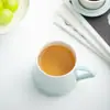 Conjunto de três peças de caneca de cerâmica para escritório com separador de chá e tampa, caneca pessoal, presente de mão, xícara de chá para logotipo