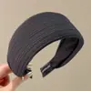 Faixa de cabelo xadrez de cetim para mulheres, faixa de cabelo antiderrapante para outono e inverno, uso diário, faixa de cabelo para lavar o rosto, acessório de cabelo de coroa alta