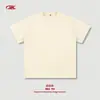 Camiseta Básica Pesada para Hombre de Algodón 100% 305g, Marca de Moda Camiseta Holgada Estilo Americano, Color Sólido Manga Corta para Adolescentes.