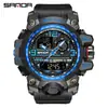 Sanda Doble Pantalla Reloj de Moda para Estudiante Deporte al Aire Libre Multifuncional Electrónico para Hombre y Mujer Resistente al Agua Luminoso