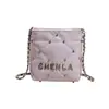Bolso de Mano de Nuevo Estilo para Mujer, Súper Popular, Lujo Ligero, Estilo de Nicho, Bolso Cruzado Acolchado de Cadena para Verano