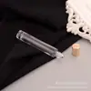 Botella Roll-on de Aceite Esencial de 10 ml, Líquido Esencial, Perfume de Masaje, Botella Vacía para Reenvasar, Botella de Agua Cosmética Transparente Portátil
