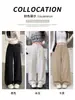 Pantalones de Pierna Ancha para Mujer, Nueva Moda Otoño/Invierno, Talla Grande Ajuste Holgado, Pantalones de Traje Casual Deportivos, Pantalones Versátiles de Ropa de Trabajo con Caída