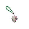 Llavero de cuerda trenzada creativo de la serie Hello Kitty de Amazon, colgante de coche creativo Dunhuang de cuero con dibujos animados