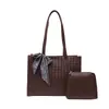 Bolsa de Hombro de Verano para Mujer 2026, Casual, Elegante, Única, Gran Capacidad, Textura Simple, Nueva Bolsa de Hombro Única
