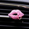 Perfume sólido con labios rojos creativos de Ai Cheng, personalizado para el aire acondicionado del coche, salida de aire, aromaterapia, clip decorativo.