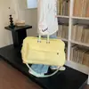2026 Nueva Bolsa de Viaje de Negocios Color Bloque Acolchada de Algodón Portátil de Gran Capacidad para Mujer Ligera Portátil al Hombro Cruzada Bolsa para Fitness de Corta Distancia