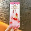 Corrente de Chaveiro para Celular Cereja com Contas de Cristal Criativas Pingente Fofo para Bolsa Acessórios para Capa de Celular Pequenos Presentes Atacado