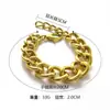 Pulsera Dorada Grande Simulada Accesorios Pulsera Metálica Exagerada Aliexpress Amazon Popular Transfronterizo Joyería Elegante Magnate