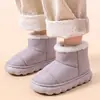 Bolsa de Otoño e Invierno para Niños con Zapatos de Algodón para Niños y Niñas, Cálidos, Felpa Adicional, Piel, Impermeables, Suela Gruesa, Botas de Algodón para Bebés y Niños al Aire Libre, Dropshipping