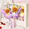 Flores Feitas à Mão, Presentes Criativos de Alto Padrão, Rosas em Formato de Coração, Flores de Lã, Buquês Prontos, Flores Artificiais para Atacado, Transfronteiriço