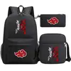 Mochila Nova de Verão 2022 Harajuku Anime Estudante Casual Casual Mochila Escolar Grande Capacidade Conjunto de Três Peças