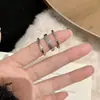 Anillos Minimalistas de Letras Superpuestas para Mujer, Geniales y Elegantes, Anillos Abiertos Frescos y Versátiles, Anillos para Dedo Índice Estilo Ins