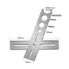 Abridor de agujeros universal para azulejos de acero inoxidable, ajustable, abridor de agujeros para mármol, herramienta auxiliar para perforar azulejos