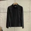 Camiseta de Manga Longa Esportiva com Zíper Parcial, Forrada de Lã, Slim Fit, Bloqueio de Cores, Estilo Montanha, para Primavera e Outono