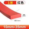 Tira Quadrada Sólida de Silicone, Resistente a Altas Temperaturas, Translúcida, Anticolisão, Resistente à Pressão, Impermeável, Tira Antiderrapante, Tira de Vedação de Silicone para Porta de Armário