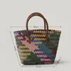 Bolsas Tejidas en Stock para Mujer, Bolsos Cruzados de Bloques de Color, Bolsos de Mano Tejidos, Suministro Directo del Fabricante, Recuerdos de Boda