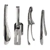 Pinzas para Barbacoa de Acero Inoxidable Pinzas para Bistec Pinzas para Barbacoa Domésticas Pinzas con Cabeza Redonda Pinzas de Cuerno Pinzas para Hielo Pinzas para Pan y Pasteles Pinzas para Alimentos