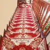 Alfombrillas para Escalones Estilo Europeo, Alfombras para Escaleras de Madera Maciza para el Hogar, Alfombrillas Antideslizantes Autoadhesivas sin Pegamento, Alfombras para Escaleras de Caracol