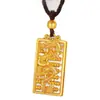 Ábaco Dorado de Arena de Hada Antigua Colgante de Dragón Collar de Dragón Zodiacal Cadena de Lana Colgante de Este Año Accesorios para Colgantes Joyería DIY Colgante